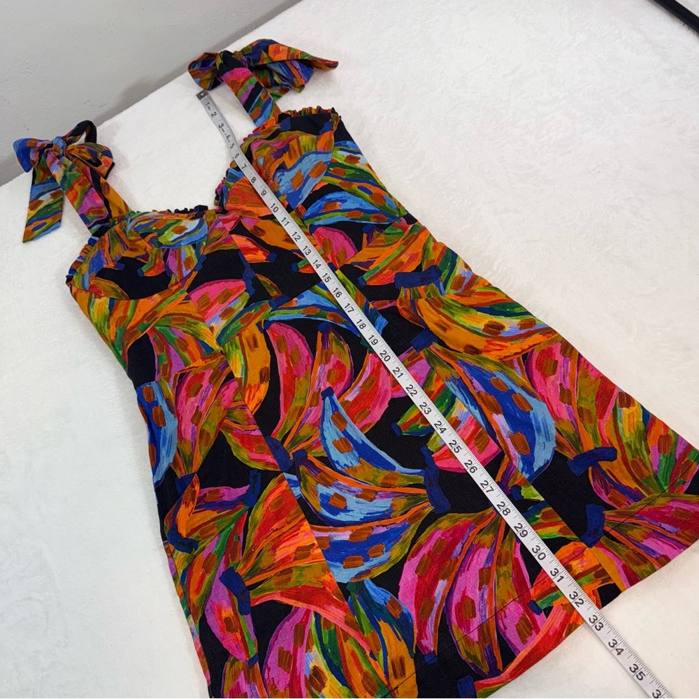 FARM Rio Multicolor Tropical Print Mini Dress - Picture 11 of 13